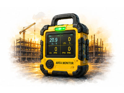 portable area gas monitors menu