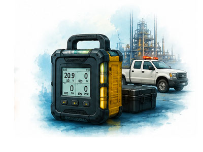 portable gas detectors menu