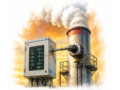 stack gas monitoring menu